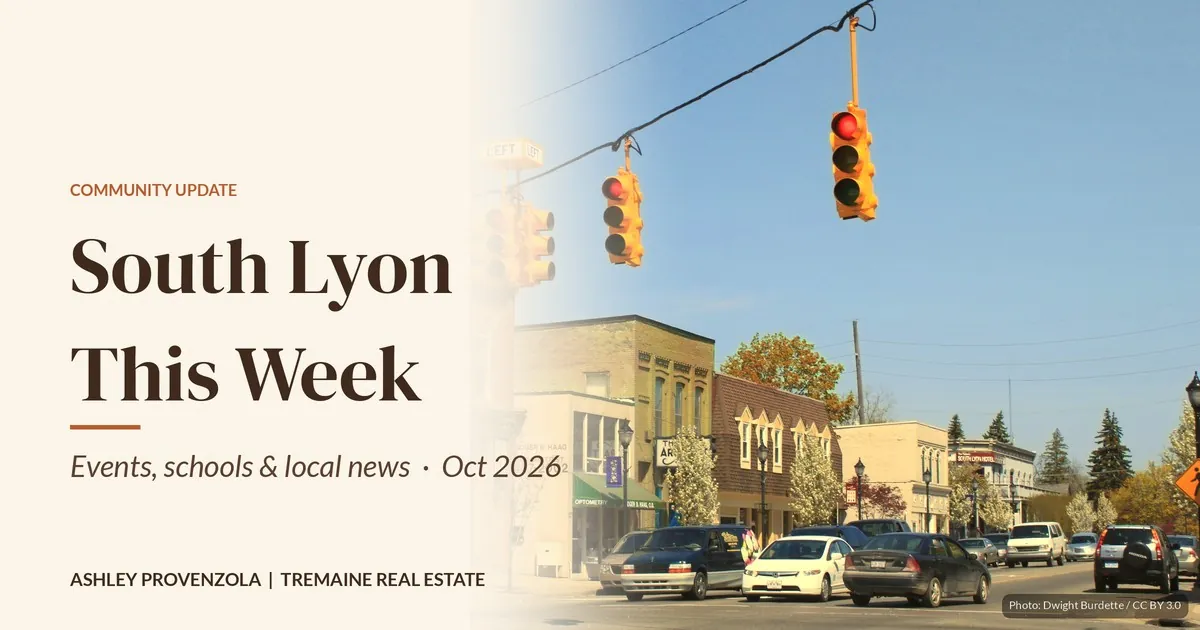 South Lyon Community Update: October 14-24, 2026