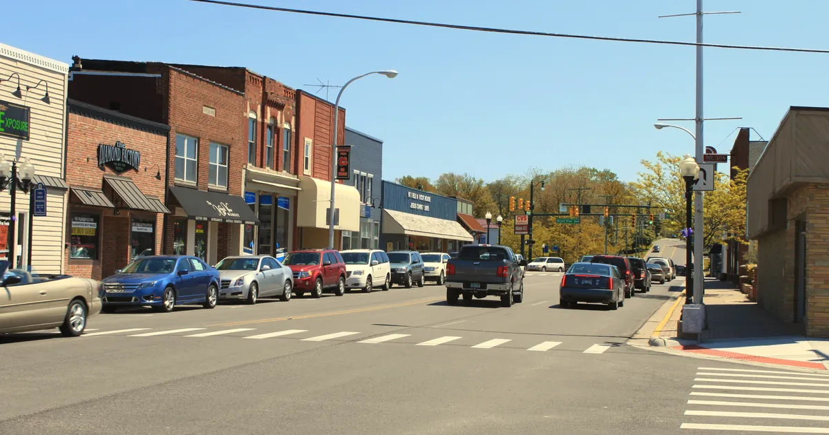 Main Street in downtown Brighton, a short drive from Oak Pointe.