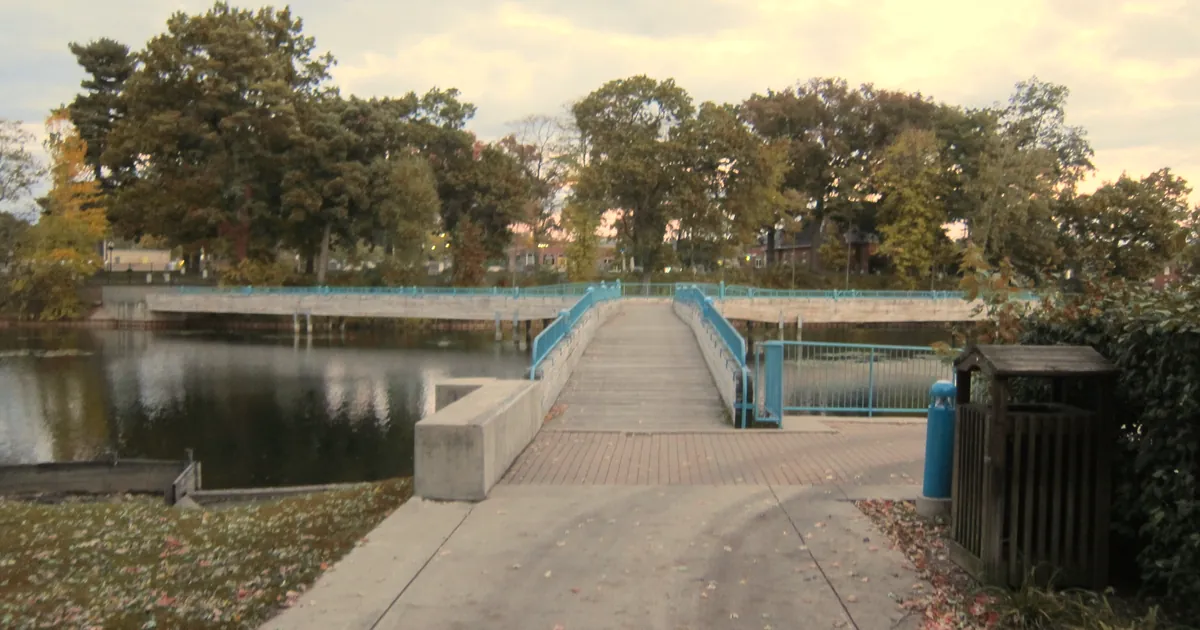 Brighton's Mill Pond downtown. Pine Creek's HOA describes the community as within walking distance of downtown.